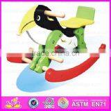 2015 Luxury Color Kids Wooden Rocking Horse Toy,Children Safe Stuffed Animal Toy,Cheapest Safe Wooden Toy Rocking Horse WJY-8205 thumbnail-2
