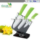 Black Blade Ceramic Knife Set With Block thumbnail-2