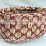 Set of 3 Water Hyacinth Baskets With Handles thumbnail-1