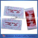 High Quality Low MOQ Woven Charm Clothing Label