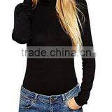 Women's Sexy Backless Long Sleeve Bodycon Black Bodysuit Tops Playsuit thumbnail-4