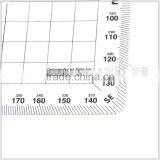 Navigational Grid Protractor - Square Nautical Protractor / Flexible Plastic Protractor Plotter ( 1 mm ) # KPP-5 thumbnail-2