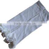 White Color Knit Leg Warmers With Lace at the Top thumbnail-1