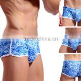 Custom Men's Sey Boer Shorts Summer Flower Printed Boers Cotton Breathable Underwear for Man 4 Colors thumbnail-2