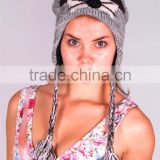 Fashion unisex slouch crochet cat knitted beanie hat
