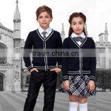 Blank Plain Color Knitting Cardigan School-uniform Sample thumbnail-3