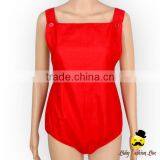 HYB173 Yihong Solid Color Red Shoulder Strap Baby Girls Jumpsuits For 0-6Years Girls Wear Romper thumbnail-1