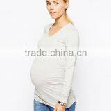 Maternity Top Isabella Oliver V Neck Ruched Top thumbnail-1