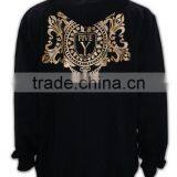 China Manufacture High Quality Black Fashionable Mens Plain Colored Hoodies thumbnail-3