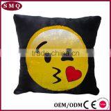 Custom Emoji Embroideried Sequin Cushion Cover thumbnail-5