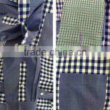 2017 Latest Design Men' Plaid Cotton Shirt With Contrast Color on Placket thumbnail-4