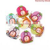 2 Holes At Random Strawberries Pattern House Button thumbnail-3