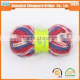 China Fancy Yarn Supplier Cheapest Wholesale 50% Acrylic 50% Polyester Yarn, Long Space Dyed Chunky Acrylic Yarn thumbnail-3