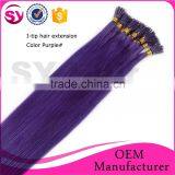 New Arrival 100 Human Hair I-Tip Hair Extension, Factory Wholesale Price Brazilian Human Hair Sew In Weave thumbnail-6