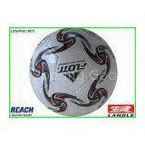 Custom 400g Weight Machine Stitched Soccer Ball , Silk Screen Printing