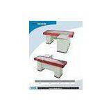 White Anti Rust Hypermarket Store Checkout Counter CE / ISO9001