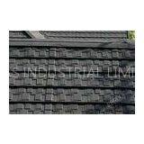Windproof Corrugated Stone Coated Roofing Tiles Grey , House Exterior Roofing Tiles