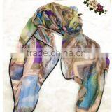 PRINTED POLYESTER SCARF