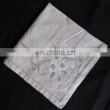 Wedding Napkins With Embroidery and Hemstitch