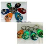 Luminous Stone Accessories Natural Starfish Imitation Amber Car Pendant Accessory Key Chain Ring thumbnail-1