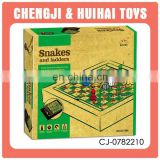 2015 new style plastic funny snake and ladder board game intelligent magnetic game set toy