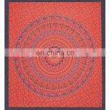 Single Bed Decorative Bohemian Hippie 100% Cotton Wall Hanging Indian Tapestry thumbnail-4