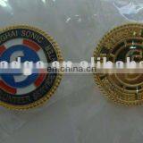 2015 Promotion Gifts Cheap Custom Challenge Coin, Company Logo 24k Gold Plating Double Side Coin for Commerative, Souvenir Coin