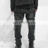DiZNEW OEM High Quality USA Streetwear Black Denim Jeans For Men thumbnail-4