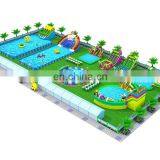 Customized Inflatable Water Park Manufacturer Water Play Equipment Fun Park Slide With Pool thumbnail-5
