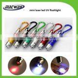 Promotion Metal Laser LED UV Keychain Light Flashlight thumbnail-1