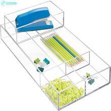 Buy Good Quality Clear Acrylic Drawer Organizer 2022 Trending Office Supplies Storage Organizer Box