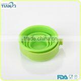 Funny Heat Resistance Silicone Collapsible Custom Foldable Cup With Plastic Handle thumbnail-3