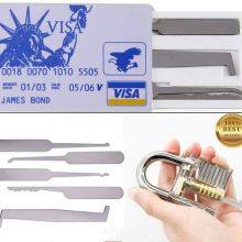 Locksmith Lock Picking Tools Set and Kit With Repair Practice Padlock thumbnail-3