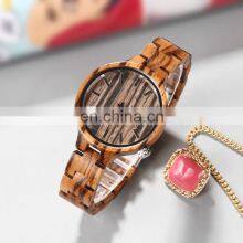 GOHUOS 16059 Mens Women Wood Watches Charm Quartz Analog Casual Bamboo Watch Male thumbnail-5