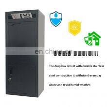 Freestanding Locking Parcel Drop Box, Black- Anti-theft Design thumbnail-3