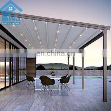 Waterproof Outdoor White Aluminum Frame PVC Canopy Rain Awnings