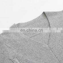 OEM Service From China Factory Comfortable Women's Pure Cashmere V-Neck Pullover Casual Solid Pattern Winter Sweater thumbnail-3