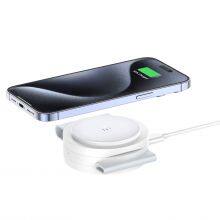 Hot Items X546 OEM 15W Fast Wireless Charger Foldable Wireless Charging Stand for IPhone and IWatch thumbnail-1