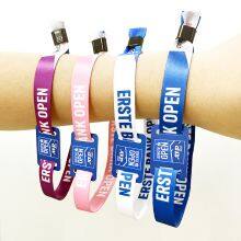 Custom Programmable Tag Rfid Fabric Disposable Wristbands Nfc Vip Ticket Festival Bracelet Woven Rfid Wristband Event thumbnail-1