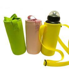 Private Label Neoprene Water Bottle Carrier Bottle Sleeve With Adjustable Shoulder Strap thumbnail-2