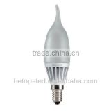 500Lm dimmable led e14 220v 80CRI led light bulb with e17 base