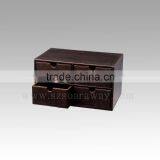 Faux Leather Desk Organiser With 4 Drawers for Stationery Holder Factory thumbnail-3