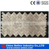 Wave Shape Marble Mosaic From Our Factory Price