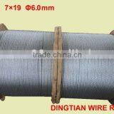 Galvanized Wire Rope 7*19