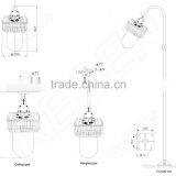 IP65 150w Factory Price Durable Aluminum Alloy Industrial MH/HPS Explosion Proof Lighting Fixtures thumbnail-2