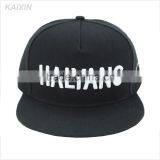 New Brand Black Cotton 3d Embroidery Snapback Caps