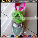 Factory direct supply colored flat sport shoes string