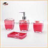 China Supplier 4pcs Colorful Acrylic Bathroom Accessories Buying Online in China thumbnail-2