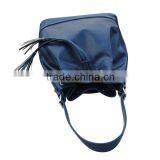 Leather Drawstring Bag for Ladies, Called Fringed Bag and Bucket Handbag thumbnail-6