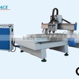 Heavy structure CNC router with two spindle G1325